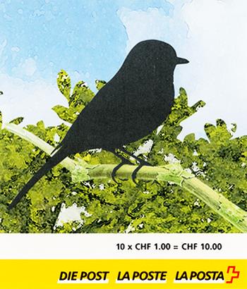 Briefmarken: SBK121/ZNr.87 - 2007 Farbe mehrfarbig, Einheimische Vögel Kohlmeise