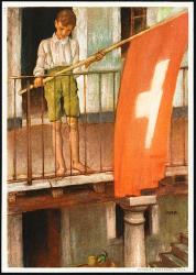 Thumb-2: BK53IIc - 1931, Knabe mit Fahne