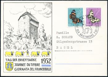 Briefmarken: 1952 -  Wattwil 7.XII.1952