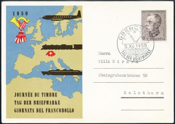 Briefmarken: 1950 -  Grenchen 3.XII.1950