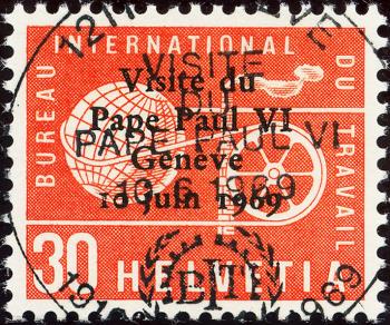 Francobolli: BIT104 - 1969 Visita di Papa Paolo VI a Ginevra