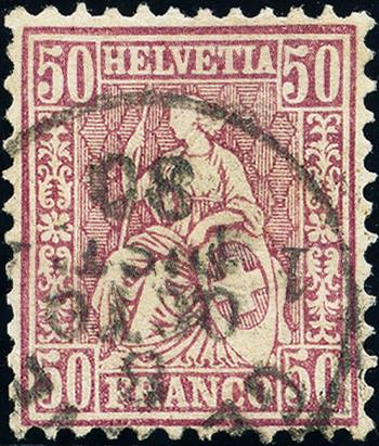 Briefmarken: 43 - 1867 Weisses Papier