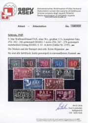 Thumb-3: 262-274 - 1945, Commemorative issue for the armistice in Europe, 13 values