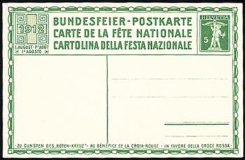 Briefmarken: BK3 - 1912 Fahnenschwinger