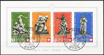 Briefmarken: B12 - 1940 Bundesfeierblock I