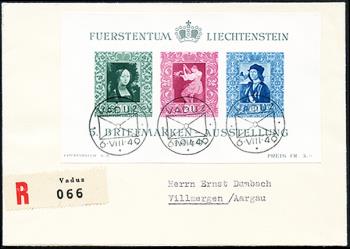 Stamps: W23 - 1949 5th Liechtenstein Stamp Exhibition