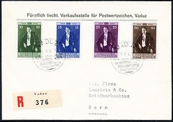 Thumb-1: FL292-FL295 - 1956, 50th birthday of Prince Franz Josef II