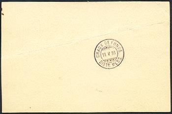 Thumb-3: 69C, 62A - 1891+1882, papier blanc, 13 dents, KZ A et papier fibre, KZ A