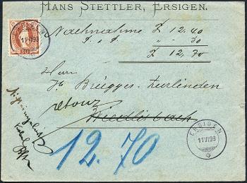 Thumb-1: 68D - 1895, weisses Papier, 13 Zähne, KZ B