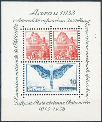 Briefmarken: W11 - 1938 Aarauer Block