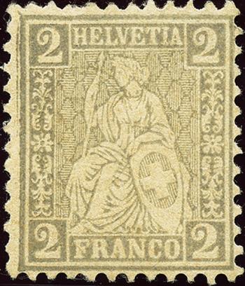 Thumb-1: 28.1.04 - 1862, Helvetia seduta, carta bianca