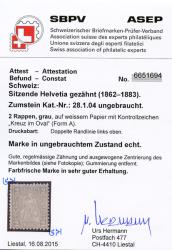 Thumb-3: 28.1.04 - 1862, Helvetia seduta, carta bianca