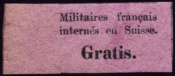 Stamps: PF1 - 1871 For the internees of the French Bourbaki army