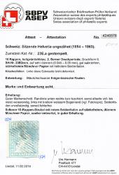 Thumb-3: 23Ea-SH23B2mm - 1856, Stampa di Berna, 2° periodo di stampa, carta di Monaco