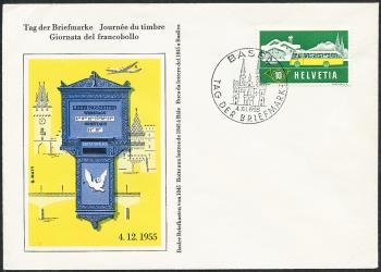 Briefmarken: 1955 -  Basel 4.XII.1955