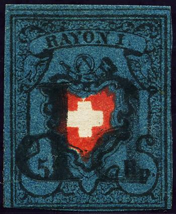 Briefmarken: 15II-T7 - 1850 Rayon I ohne Kreuzeinfassung