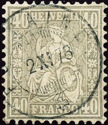 Briefmarken: 42 - 1878 Weisses Papier