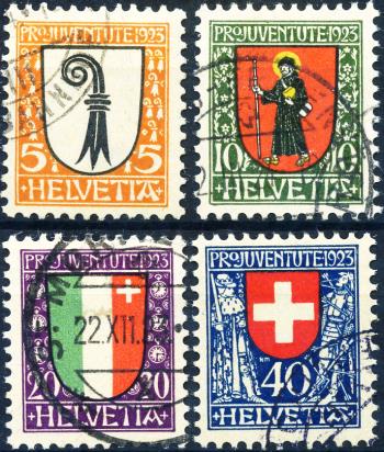 Thumb-1: J25-J28 - 1923, Kantons- und Schweizer Wappen