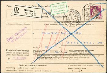 Briefmarken: 112 - 1909 Faserpapier