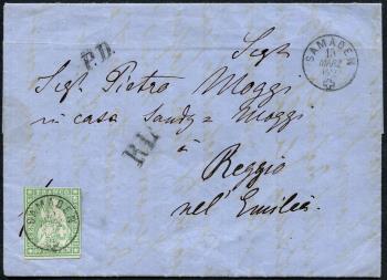 Timbres: 26G - 1860 Estampe de Berne, 4e période d'impression, papier de Zurich