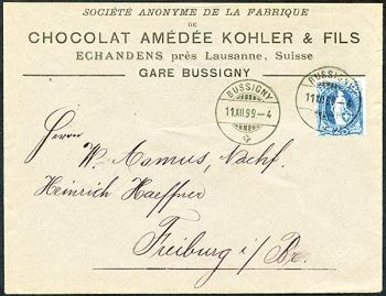 Briefmarken: 73D - 1899 weisses Papier, 13 Zähne, KZ B