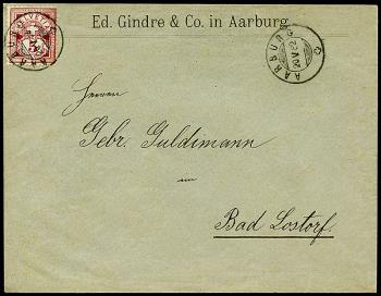 Briefmarken: 54 - 1882 weisses Papier, KZ A
