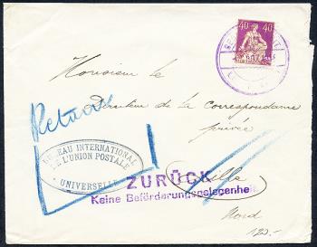 Briefmarken: 112 - 1909 Faserpapier