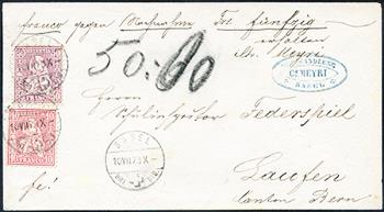 Thumb-1: 43+38 - 1867, Weisses Papier