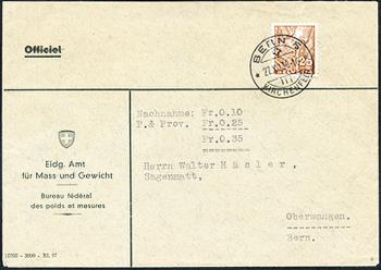 Briefmarken: BV6 - 1935-1937 Freimarken mit eingelochtem Kreuz
