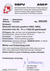 Thumb-3: 51 - 1881, Helvetia seduta, carta in fibra