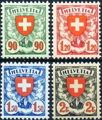 Briefmarken: 163z-166z - 1933-1934 geriffeltes Kreidepapier