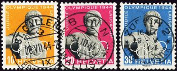 Briefmarken: 259w-261w - 1944 50 Jahre intern. Olympisches Komitee