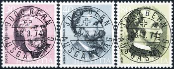 Briefmarken: 553-555 - 1974 100 Jahre Weltpostverein