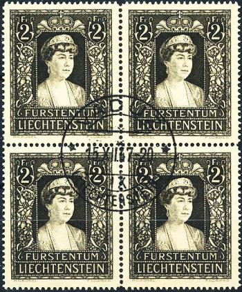 Briefmarken: FL216 - 1947 Trauermarke zum Tode der Fürsten Witwe Elsa