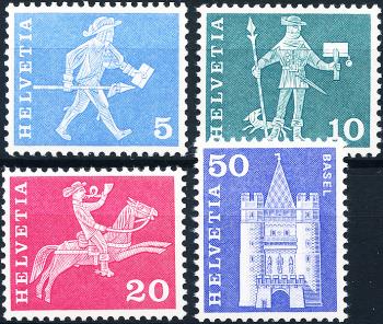 Briefmarken: 355R-363R - 1960-1961 Postgeschichtliche Motive und Baudenkmäler, weisses Papier