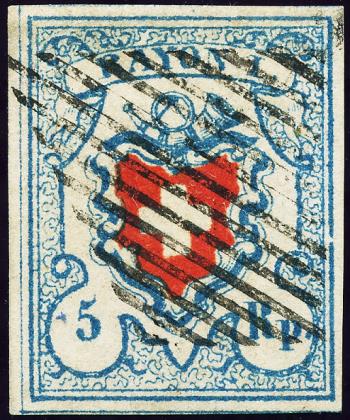 Stamps: 17II-T25 C2-LO - 1851 Rayon I, without cross border