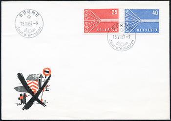 Briefmarken: 332-333 - 1957 Europa, ET französisch