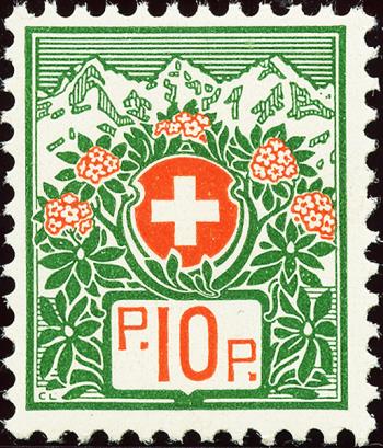 Stamps: PF12Bz - 1934 Swiss coat of arms