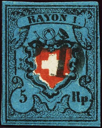 Stamps: 15II-T39 - 1850 Rayon I without cross border
