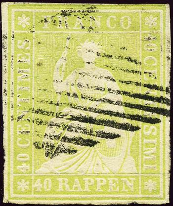 Stamps: 26Aa - 1854 Munich pressure, 1st printing period, Munich paper