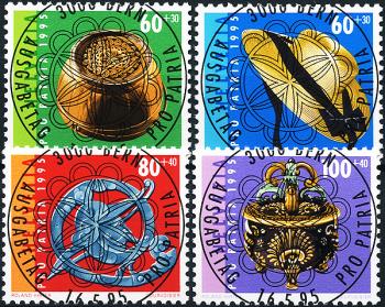Briefmarken: B247-B250 - 1995 Volkskunst aus der Schweiz IV