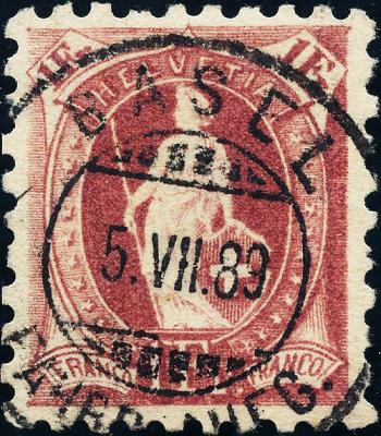 Thumb-1: 71B - 1889, papier blanc, 11 dents, KZ A