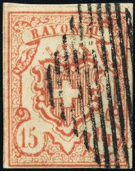 Francobolli: 20-T8 MR-I - 1852 Rayon III con cifra di grande valore