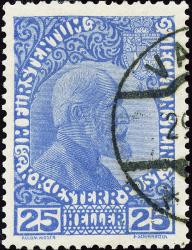 Briefmarken: FL3ya - 1916 Fürst Johann II., Farbänderung
