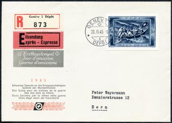 Briefmarken: W21A - 1945 Einzelwert aus Spendeblock