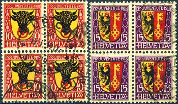 Stamps: J10-J11 - 1918 canton coat of arms