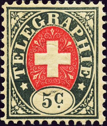 Francobolli: T7 - 1877 Nuove denominazioni e viraggio, carta bianca, stemma rosso