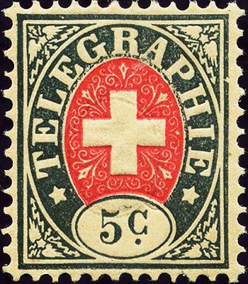 Timbres: T7 - 1877 Nouvelles dénominations et changement de couleur, papier blanc, armoiries rouges