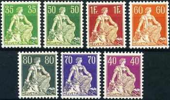 Briefmarken: 111z-176z - 1933-1934 Geriffeltes Kreidepapier