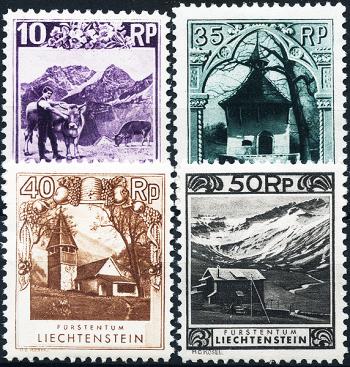 Thumb-1: FL86C, 90C-FL92C - 1930, Peintures de paysage, lignes perforées 111/2:101/2